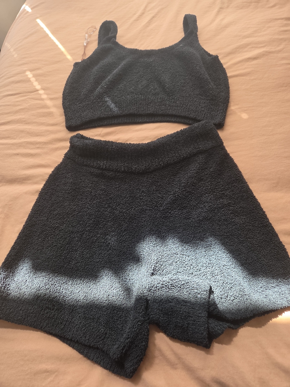 stars above White Label Cozy Black Sherpa